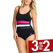 Damella Annabella Chlorine Resistent Swimsuit Schwarz/Rosa Polyester 3...