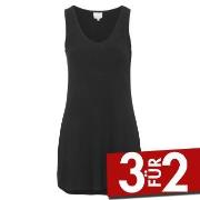 Damella Bamboo Nightdress Schwarz Bambus Small Damen