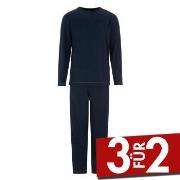 Damella Kurt Long Sleeve Pyjamas Marine Baumwolle Small Damen