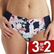 Damella Scarlett Pink Lillies Tai Bikini Brief Blau/Rosa 38 Damen