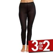 Damella Silk Leggings Schwarz Seide Small Damen