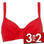 Damella Sophia Basic Underwired Bikini Bra Rot Polyester B 38 Damen