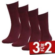Amanda Christensen 4P Bamboo Crew Socks Rot Gr 39/42