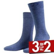 Amanda Christensen True Combed Cotton Sock Denimblau Gr 35/38