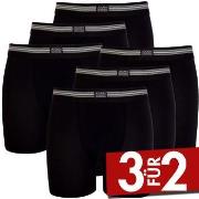Jockey 6P Cotton Stretch Boxer Trunk Schwarz Baumwolle Small Herren