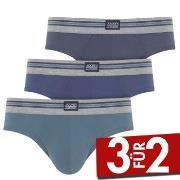 Jockey 3P Cotton Stretch Brief Blau Baumwolle Small Herren