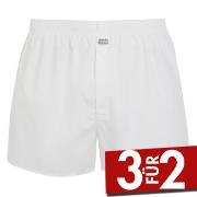 Jockey Woven Poplin Boxer Shorts Weiß Baumwolle Small Herren