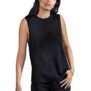 Bread and Boxers Soft Fiber Tank Top Schwarz Viskose Small Damen