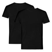 Resteröds 2P Organic Cotton Crew Neck Schwarz Ökologische Baumwolle Sm...