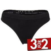 Decoy String Schwarz Polyamid Small Damen