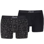 Levis 2P Boxer Briefs Cotton Patterned Schwarz Muster Baumwolle Medium...