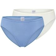 Schiesser 2P Modal Essentials Tai Colored Blau/Weiß Modal 38 Damen