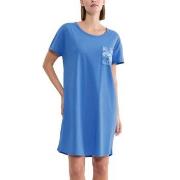 Triumph Nightdress Short Sleeve Blau Baumwolle 38 Damen