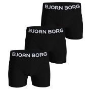 Björn Borg 3P Organic Cotton stretch Boxer Schwarz Small Herren