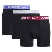 Nike 3P Everyday Essentials Micro Long Leg Boxer Schwarz Streif Polyes...