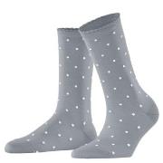 Falke Spike Dot Women Socks Silbergrau Baumwolle Gr 39/42 Damen