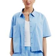 Bread and Boxers Poplin Shirt Hellblau Ökologische Baumwolle Small Dam...