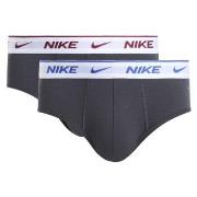 Nike 2P Everyday Cotton Stretch Brief Grau Baumwolle Small Herren