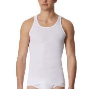 Schiesser 2P Fine Ribbed Undershirts 3XL-4XL Weiß Baumwolle 3XL Herren