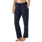 Schiesser Mix and Relax Jersey Long Lounge Pants Marine gestreift Baum...