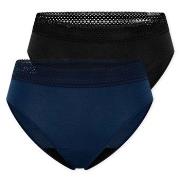 Schiesser Care Rio Period Pants Schwarz/Blau Baumwolle 38 Damen