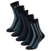 Schiesser 5P Women Blue Bird Socks Schwarz/Marine/Weiß Gr 39/42 Damen
