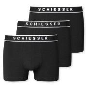 Schiesser 3P Organic Cotton Boxer Briefs 3XL-4XL Schwarz Baumwolle 3XL...