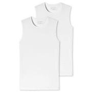 Schiesser 2P Organic Cotton Tank Top Weiß Baumwolle Small Herren