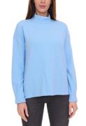 Street One Damen Langarm-Shirt strukturierter Pullover mit Stehkragen ...