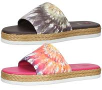 högl Damen Strand-Pantolette mit Batikprint Sommer-Schuhe 3-10 0738 in...