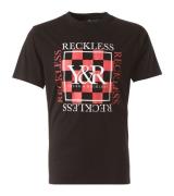 YOUNG & RECKLESS Checker Block Herren T-Shirt stylisches Baumwoll-Shir...