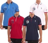 U.S. POLO ASSN. Kurzarm Polo-Hemd bequemes Polo-Shirt für Herren mit F...