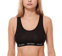 GIN TONIC Damen Bustier mit Ringerrücken Sport-BH 212061938 Schwarz