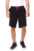 KangaROOS Herren Sweat-Shorts bequeme kurze Hose Schwarz/Orange