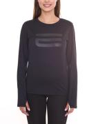 OXIDE Damen Sport-Pullover dünner Longsleeve mit Frontprint Sport-Ausr...