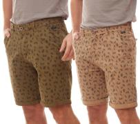 BLEND Herren kurze Hose zeitlose Chino-Shorts mit Feder-Print Allover ...