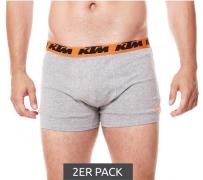 2er Pack KTM Herren Unterwäsche gut sitzende Boxershorts mit Logoprint...