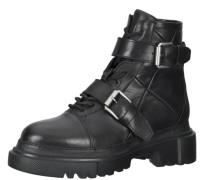 SHABBIES Amsterdam Damen Stiefel Echtleder-Schuhe Stiefeletten Schnür-...