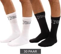 30 Paar EVERLAST Herren Sport-Socken mit Baumwollanteil Damen Socken S...