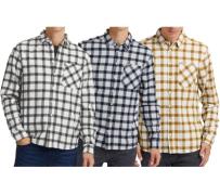 BLEND Herren Baumwoll-Hemd Langarm-Hemd im Flanell-Style 20714330 in B...