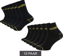 10 Paar GRIPWOOL Arbeits-Strümpfe Baumwoll-Socken Work-Socken Sneaker-...