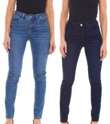 HECHTER PARIS Damen Skinny-Jeans Baumwoll-Hose im 5-Pocket-Style Dunke...