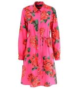 Aniston CASUAL Damen Kleid mit Allover-Blumen-Print Langarm-Kleid 8757...