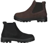 bama Stiefelette Damen Echtleder-Schuhe Chelsea-Boots wasserabweisend ...