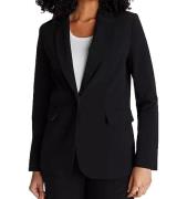 AjC Damen Blazer hüftlanger Boyfriend-Blazer mit Innenfutter und Ein-K...