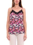 melrose Damen Top stylisches Sommer-Shirt mit Allover Blumen-Muster 91...