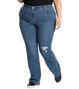 LEVI`S PLUS 725 Damen Bootcut Jeans High Waist Denim-Hose Jeans im 5-P...