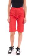 PLEASE Damen Stoff-Shorts kurze Hose mit Bindeband Bermuda Sommer-Hose...