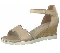 MARCO TOZZI Damen Sandalette Echtleder-Sandalen mit kleinem Plateau 2-...