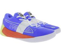 PUMA Fusion Nitro Basketballschuhe Herren Trainingsschuhe Blau/Gelb/Ro...